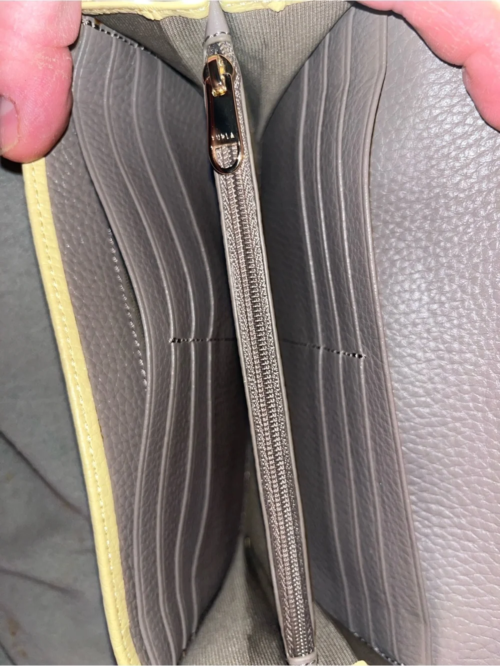 Furla wallet textured